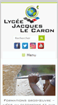 Mobile Screenshot of lycee-lecaron.fr